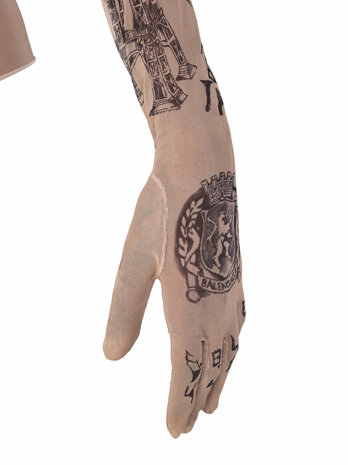 BALENCIAGA Tattoo Stretch Tech Turtleneck Top Balenciaga