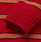 Altea - Striped Virgin Wool Sweater - Men - Red