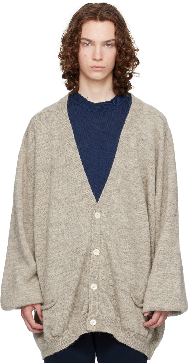 Magliano Beige Y-Neck Cardigan