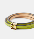 Loewe Twist Anagram leather bracelet