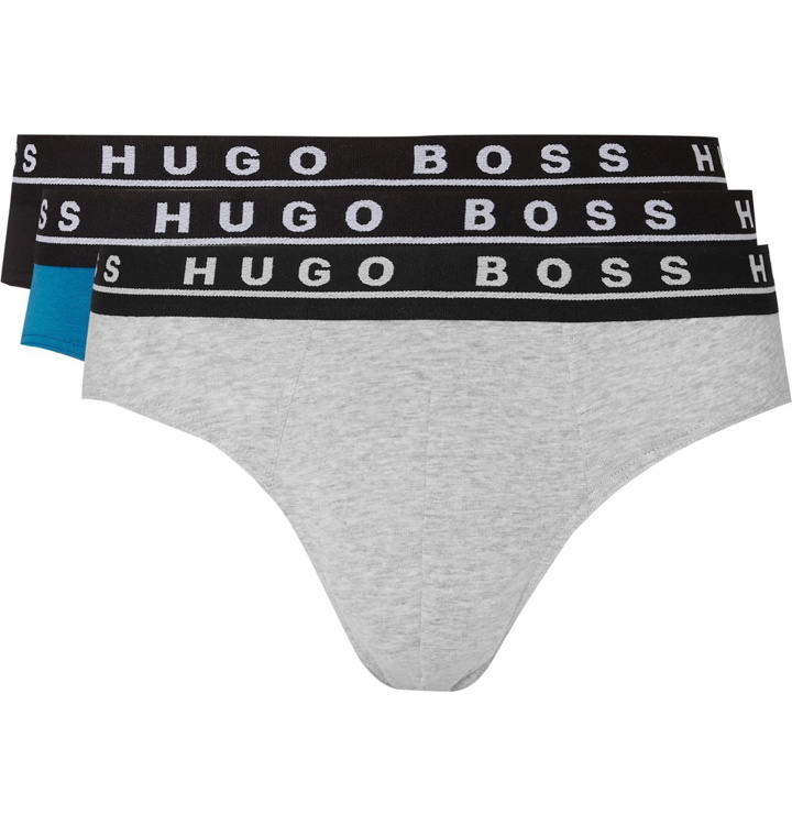 Photo: Hugo Boss - Three-Pack Stretch-Cotton Briefs - Multi