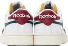 Reebok Classics White & Green Club C Revenge Sneakers