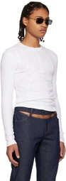 K.NGSLEY White Dani Long Sleeve T-Shirt