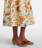 Ulla Johnson Theodora floral cotton midi skirt
