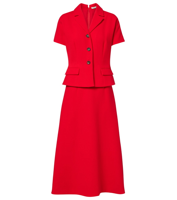 Photo: Emilia Wickstead Alexina wool crêpe midi dress