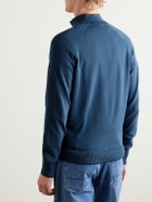 Sid Mashburn - Cotton Half-Zip Sweater - Blue