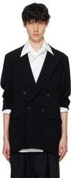 RAINMAKER KYOTO Black Double Breasted Blazer