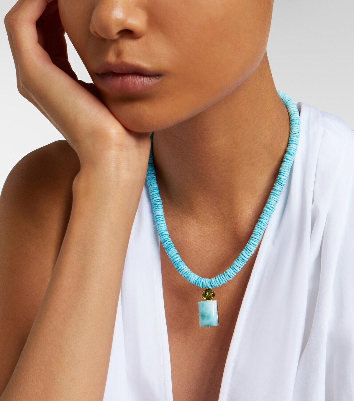Jennifer Behr Alette beaded pendant necklace