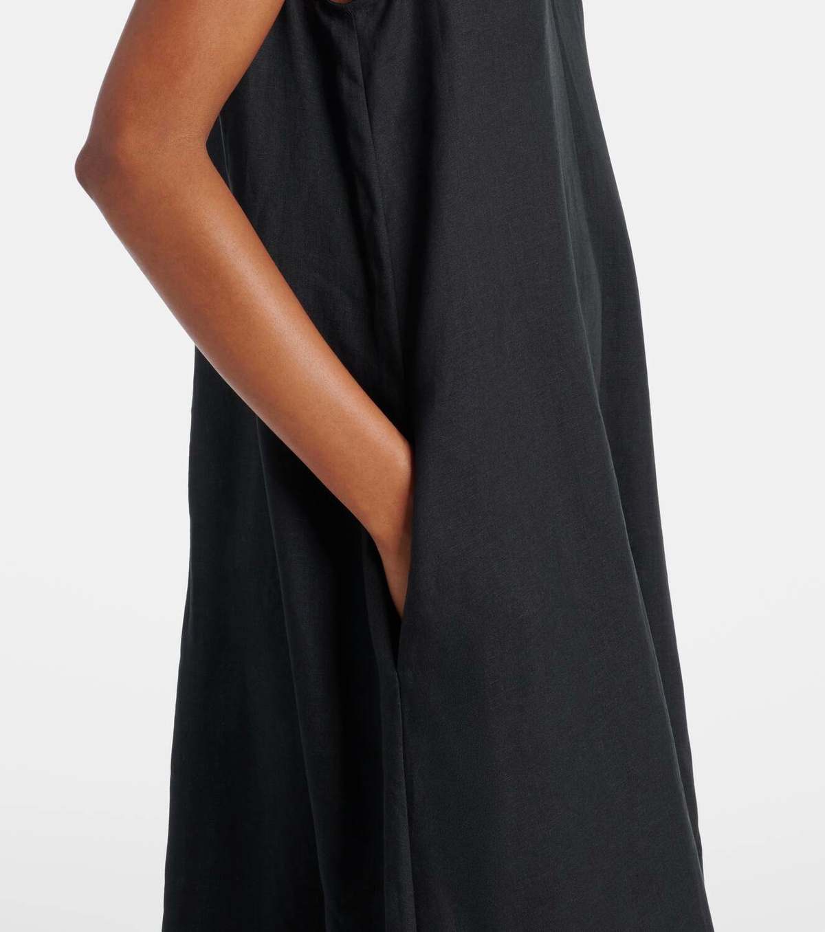 Asceno Nisha linen midi dress