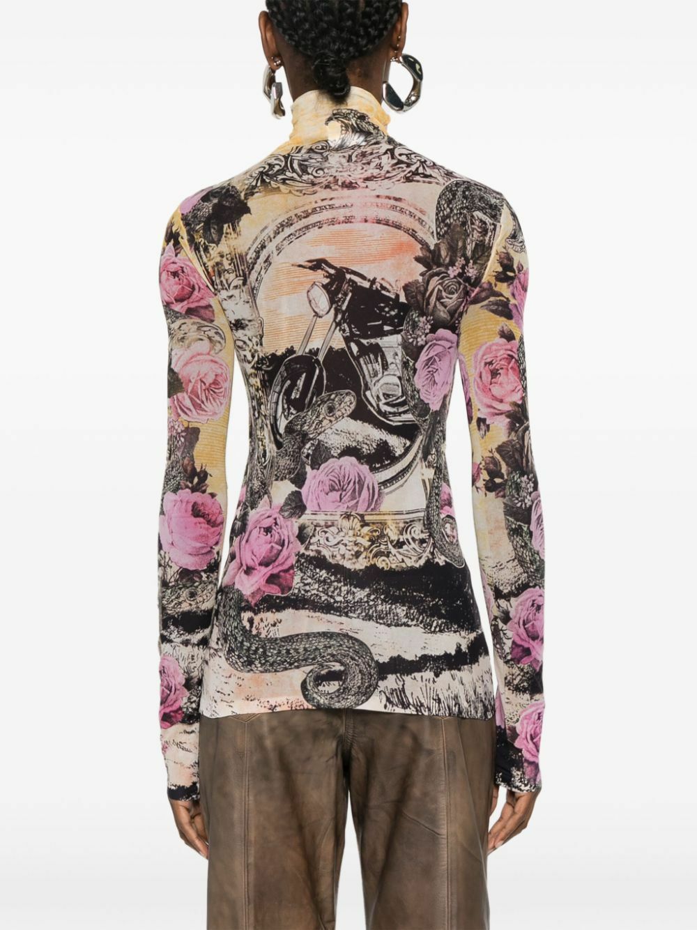 Acne Studios Printed Seamless T-Shirt - Pink/Multi | Garmentory