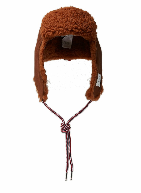 Photo: Shearling Tie Hat in Brown