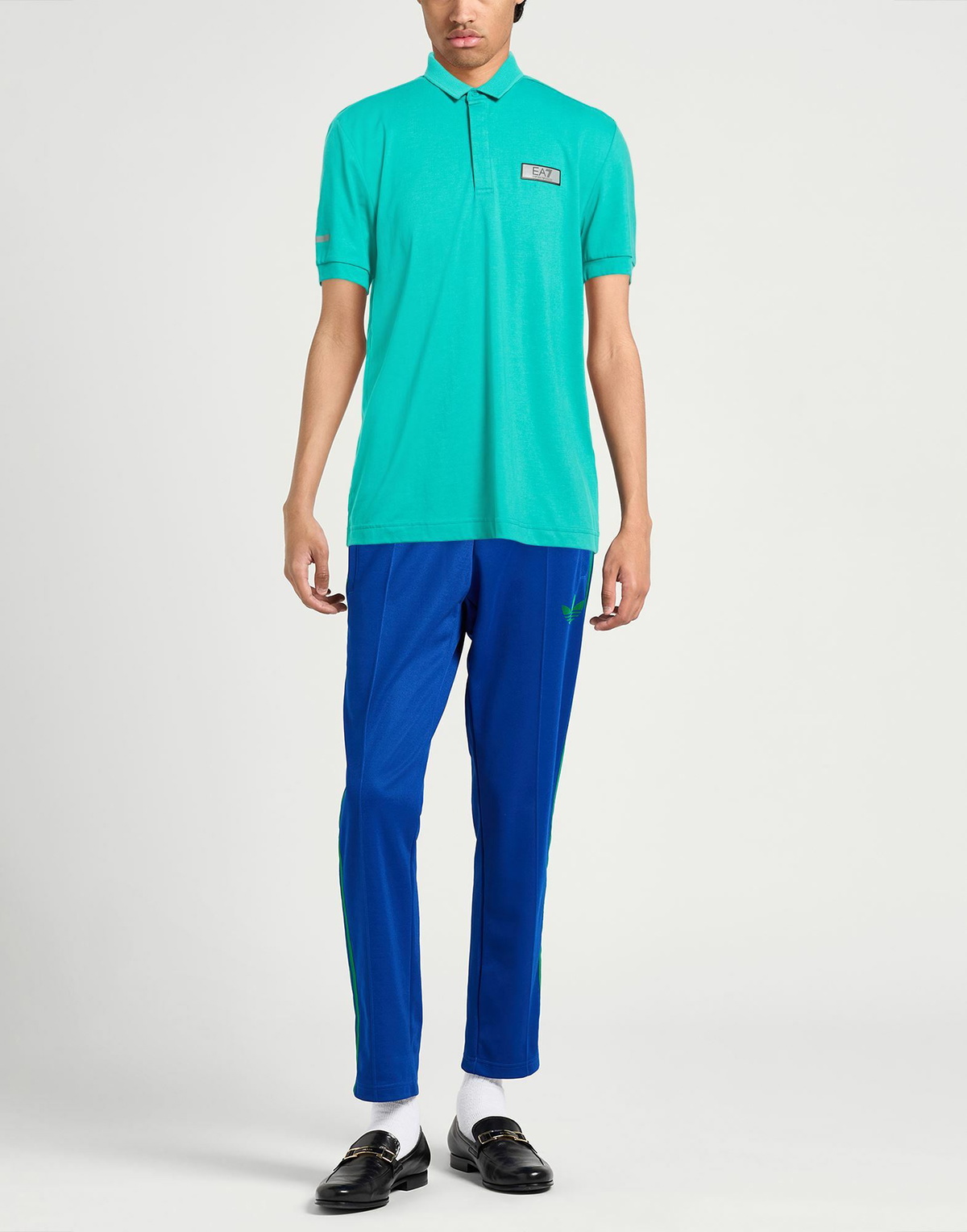 Ea7 Mens Polo shirt Turquoise