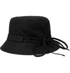 JACQUEMUS - Le Bob Logo-Embellished Cotton-Canvas Bucket Hat - Black