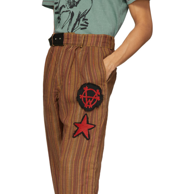 Worstok Multicolor Linen Lounge Trousers