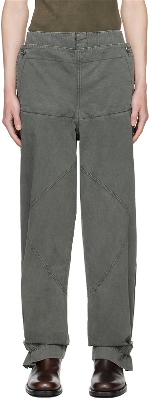 Photo: Dion Lee Gray Shell Trousers