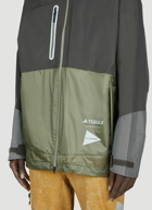 adidas Terrex x And Wander - Xploric Rain Jacket in Green