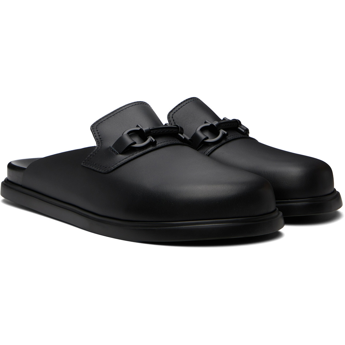 Ferragamo Black Santiago Loafers