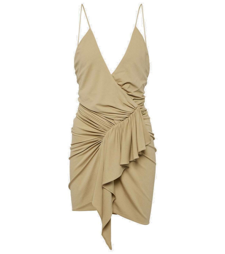 Photo: Alexandre Vauthier Draped ruffled wrap dress