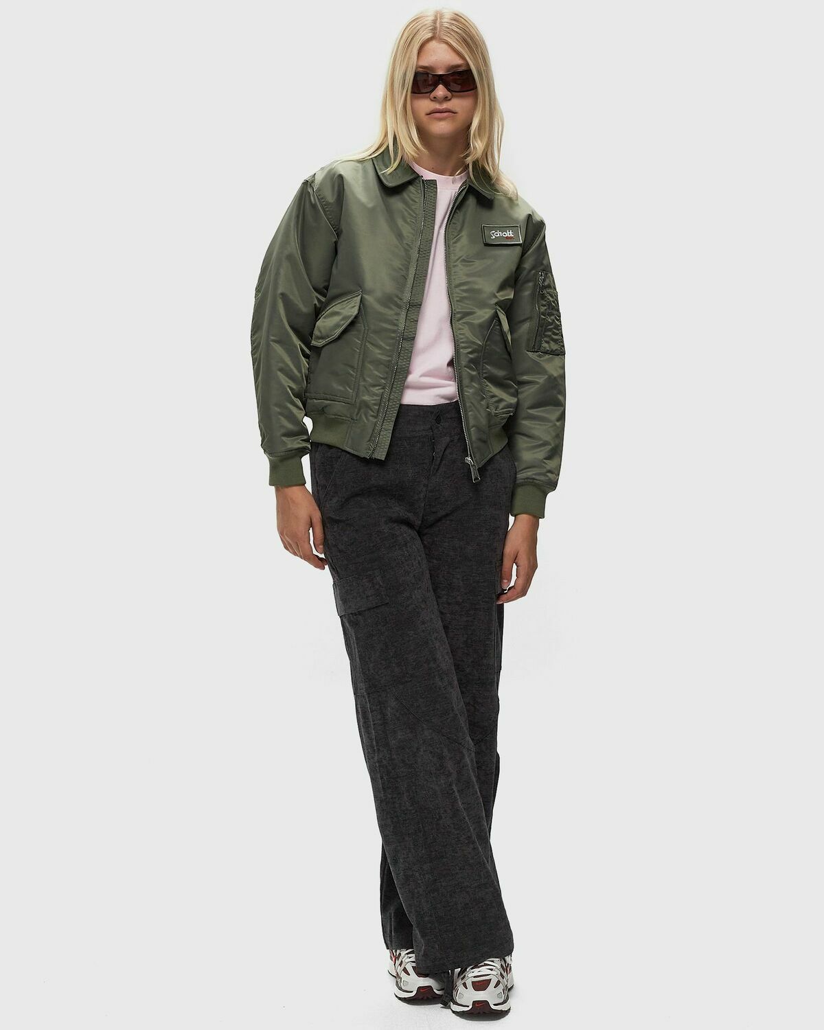 Schott Nyc Danwrs Jacket Green Bomber Jackets