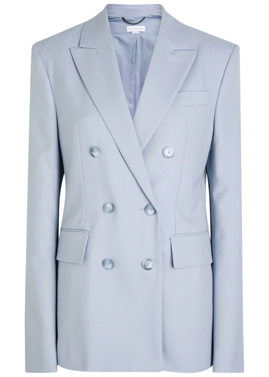 Stella McCartney Grey Monogram Wool Coat Stella McCartney