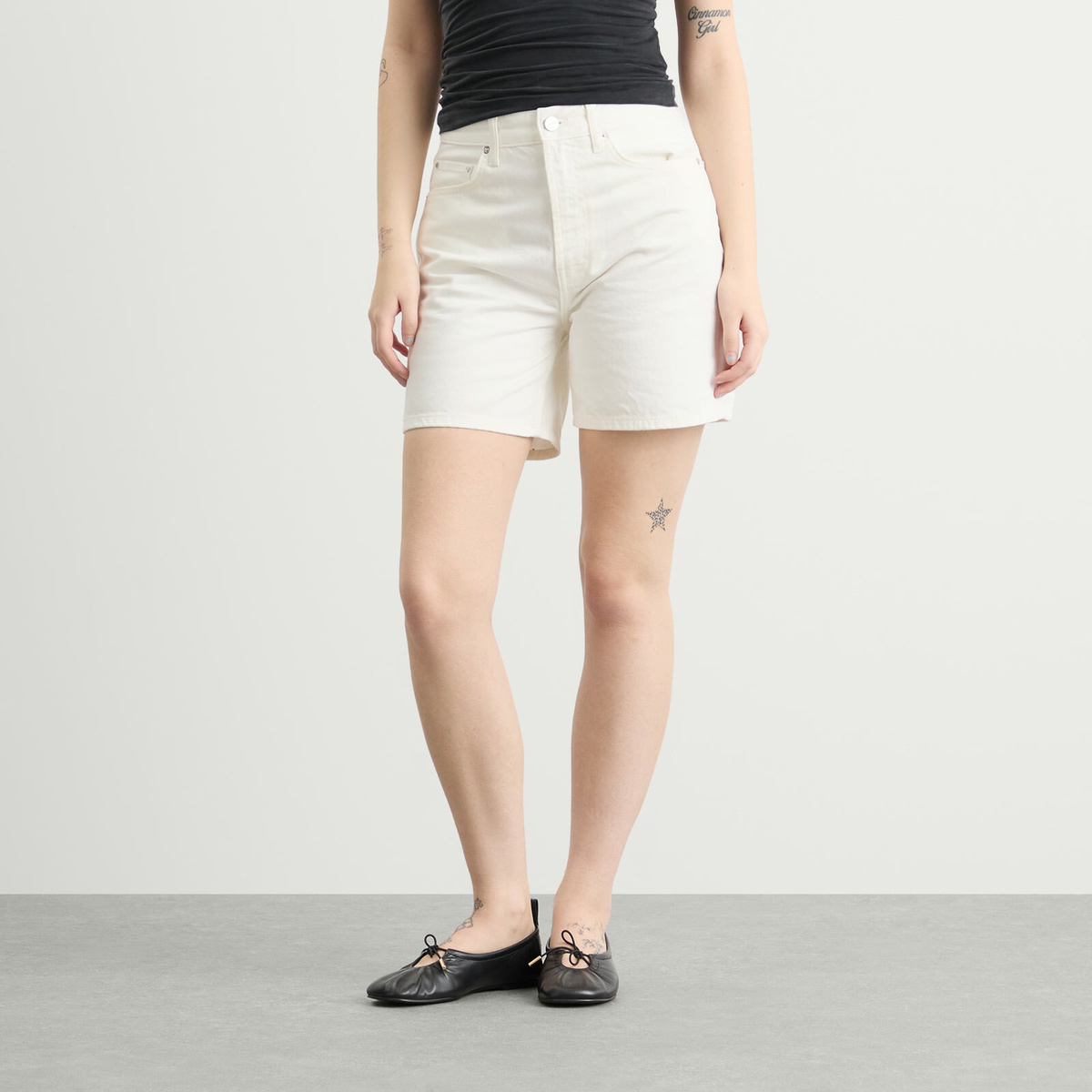 Anine Bing Women's Kat Short in Ecru