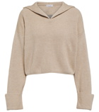 Brunello Cucinelli - Cropped cotton hoodie