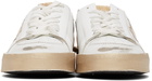 Golden Goose White & Gold Stardan Sneakers