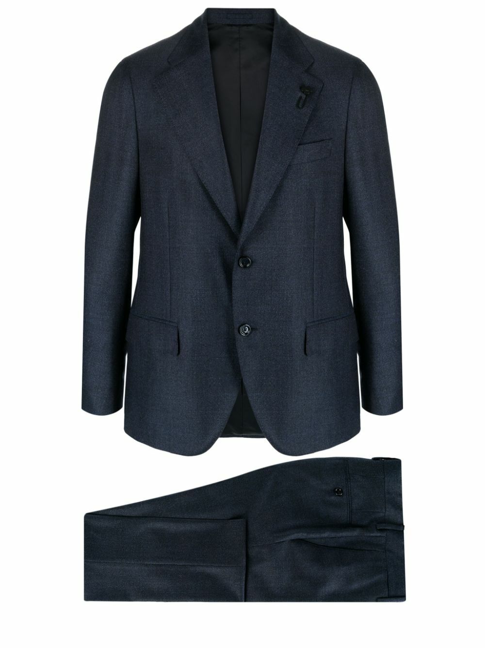 Lardini single-breasted wool suit - Blue