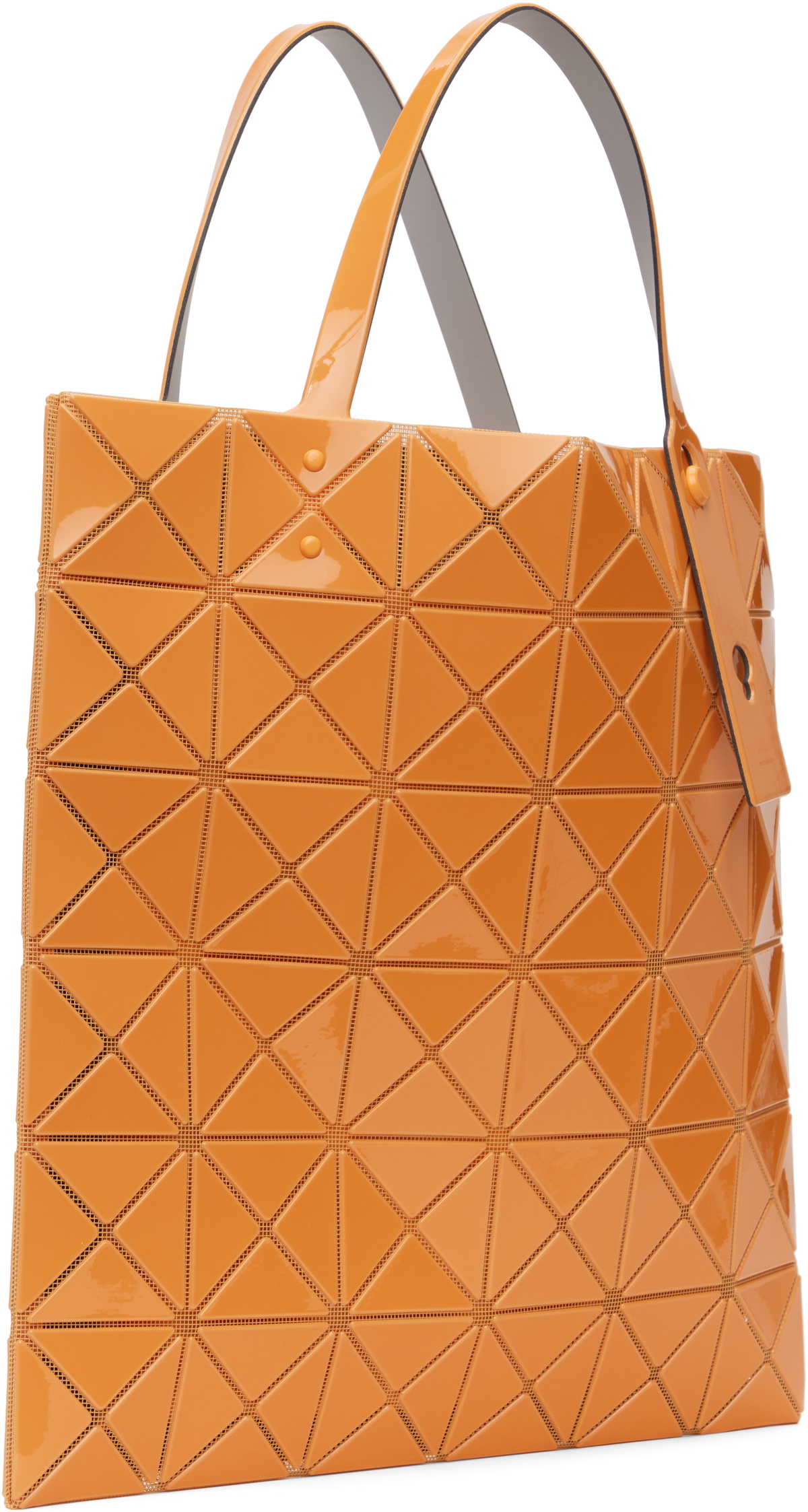 BAO BAO ISSEY MIYAKE オレンジ トートバッグ BAO BAO ISSEY MIYAKE Orange Lucent One-Tone Tote Bao Bao Issey Miyake