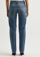 Coperni Zip-appliquéd Tapered-leg Jeans Blue