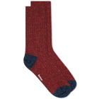 Barbour Men's Houghton Sock in Red/Navy