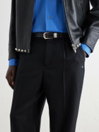 SECOND / LAYER - The Doc 2cm Studded Leather Belt - Black
