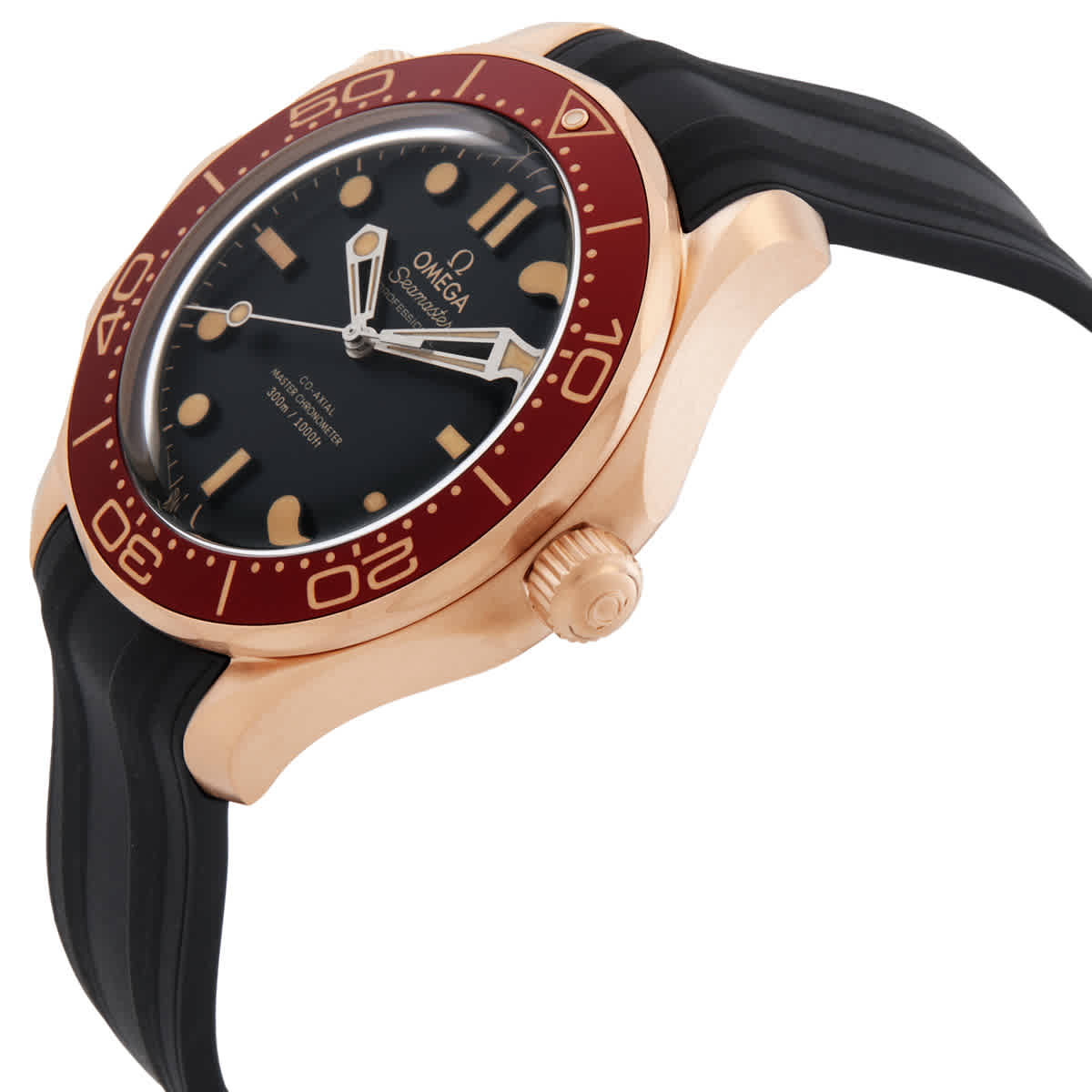 Omega Seamaster Diver Automatic Chronometer Black Dial Mens Watch 210.92.42.20.01.003