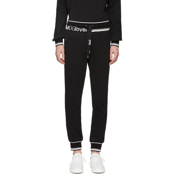 Photo: Dolce and Gabbana Black Logo Lounge Pants 