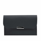 DIGAWEL Men's Leather Card Case in Navy