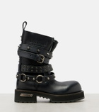 Balenciaga Venom City leather biker boots