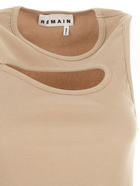 Remain Ribbed Jersey Cut Out Top