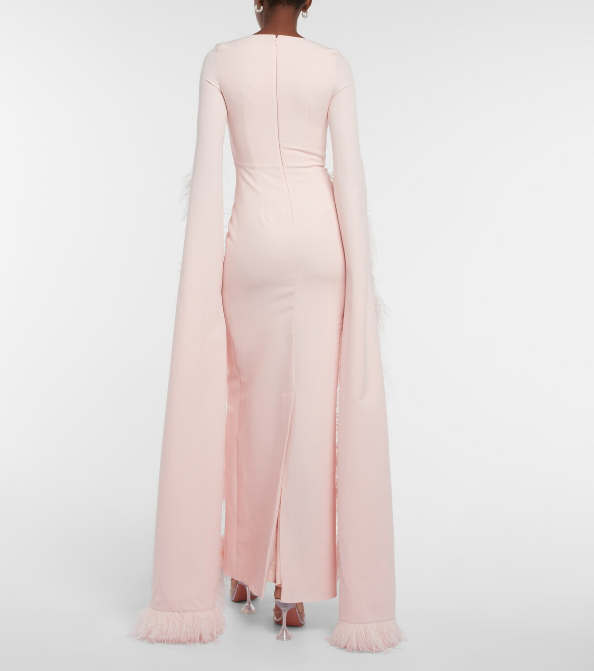 strapless open back dress Ladivine C141 Prom Dress - Fuchsia main image 1