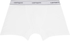 Carhartt Work In Progress Two-Pack White Cotton Trunk Boxer Briefs