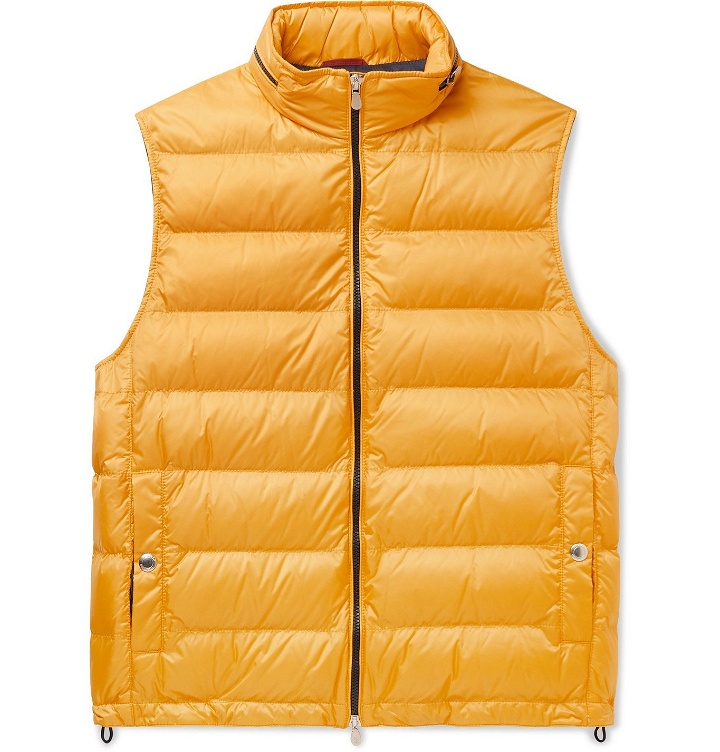 Photo: Brunello Cucinelli - Quilted Nylon Down Gilet - Yellow