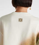 Loewe Printed cotton-blend T-shirt