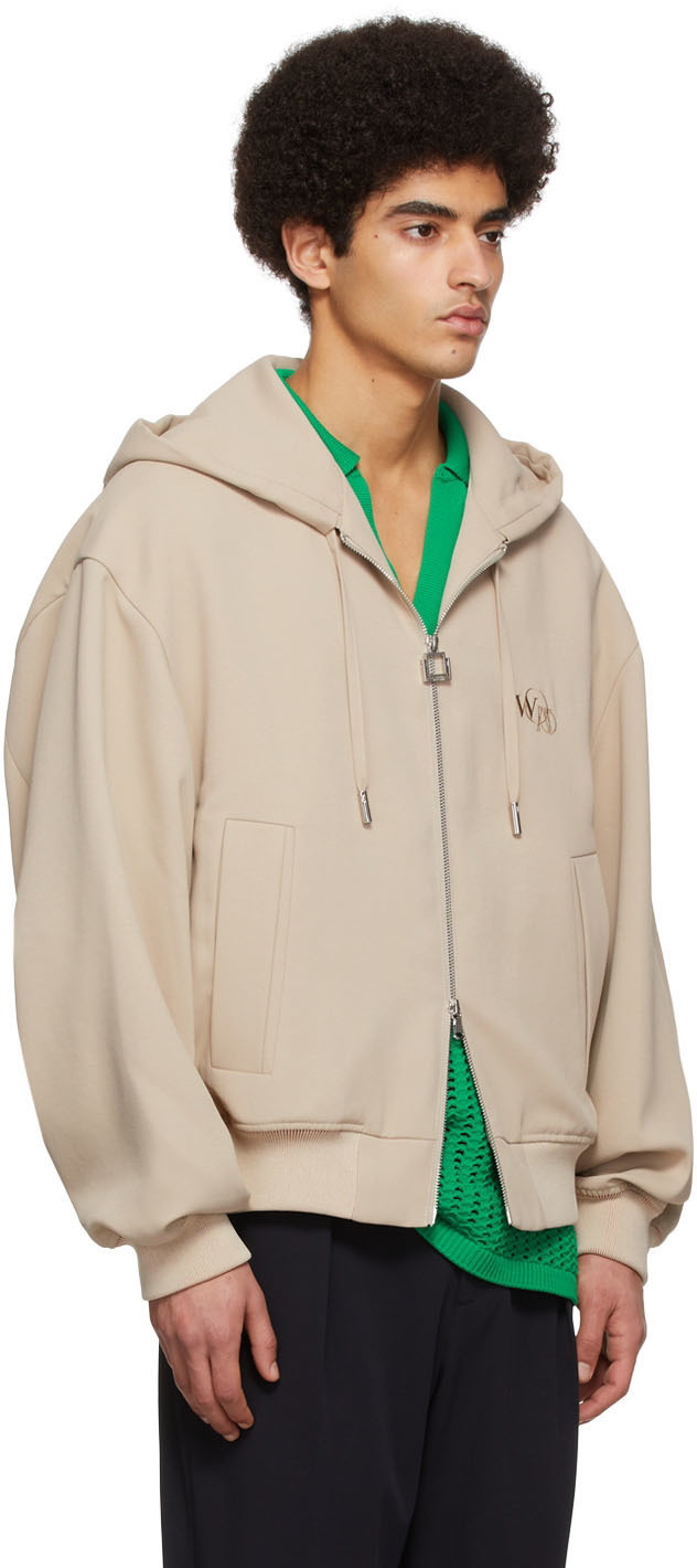 Wooyoungmi Beige Polyester Hoodie Wooyoungmi