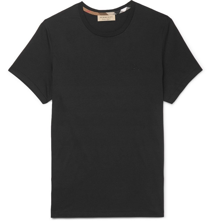 Photo: Burberry - Cotton-Jersey T-Shirt - Men - Black