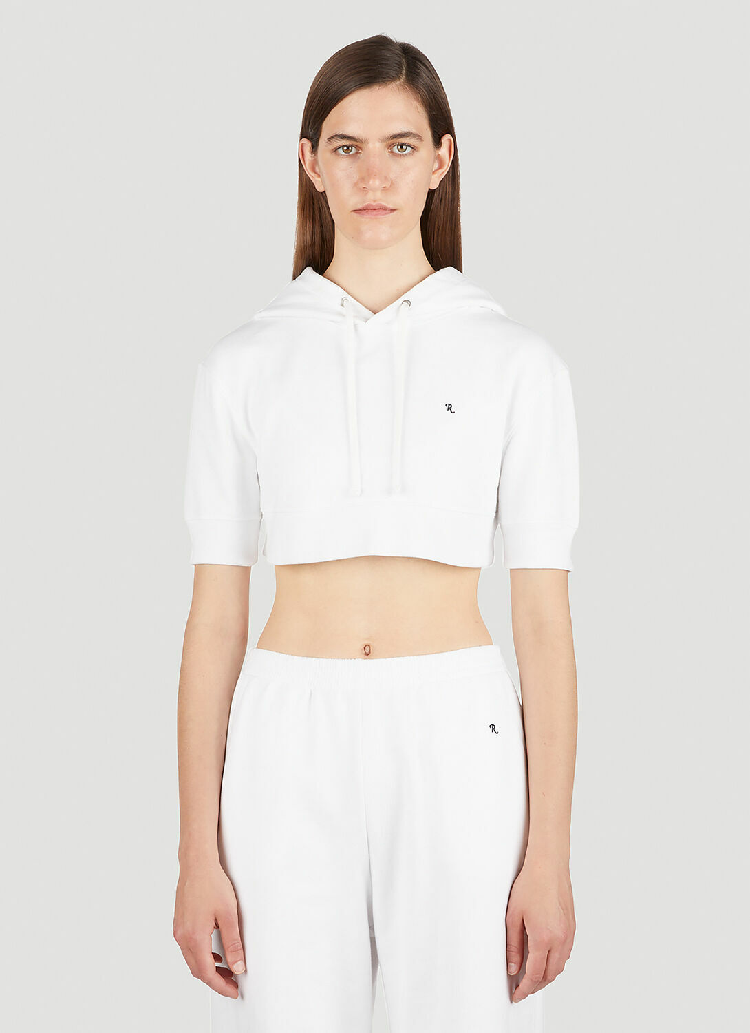 Raf Simons Cropped Hooded Sweatshirt