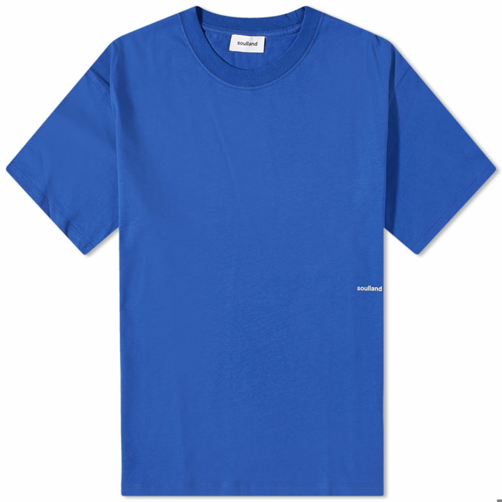 Photo: Soulland Men's Ash T-Shirt in Blue