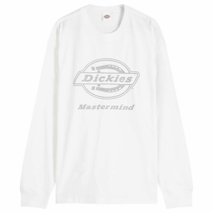 Photo: MASTERMIND WORLD Men's x Dickies Logo Long Sleeve T-Shirt in White