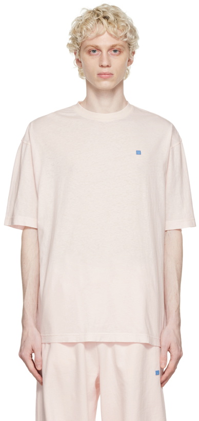 Photo: Acne Studios Pink Crewneck T-Shirt