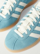 adidas Originals - Muenchen Leather-Trimmed Suede Sneakers - Blue