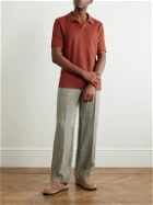 Massimo Alba - Aruba Linen-Piqué Polo Shirt - Red
