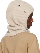 MM6 Maison Margiela Beige Wool Hood